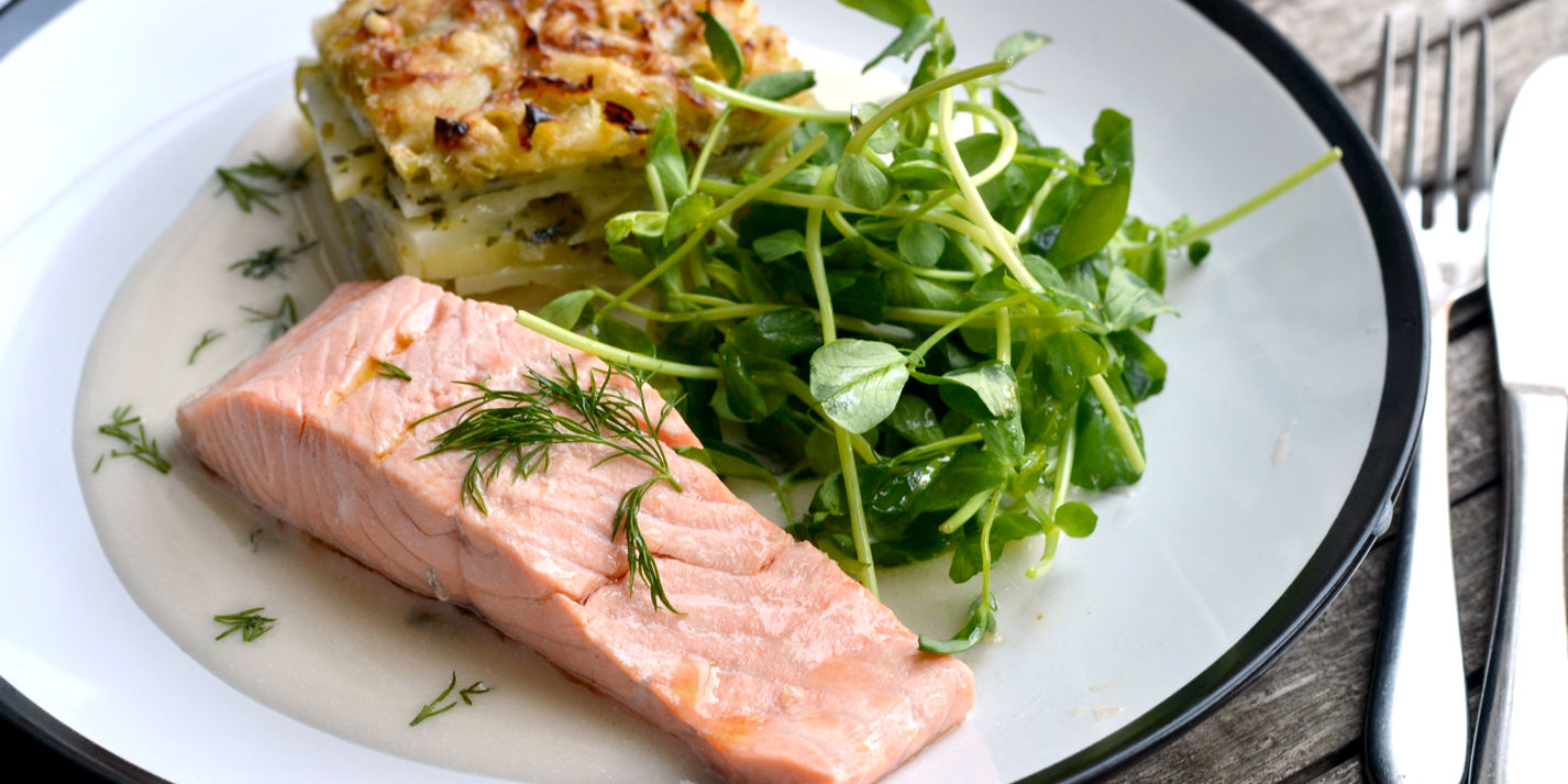 Poached Salmon Fillet Recipe - Great British Chefs