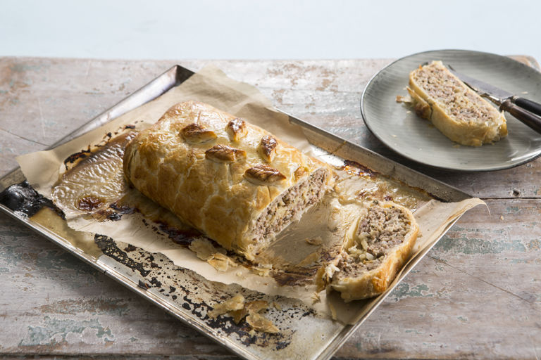 Pork, apple and wholegrain mustard roll