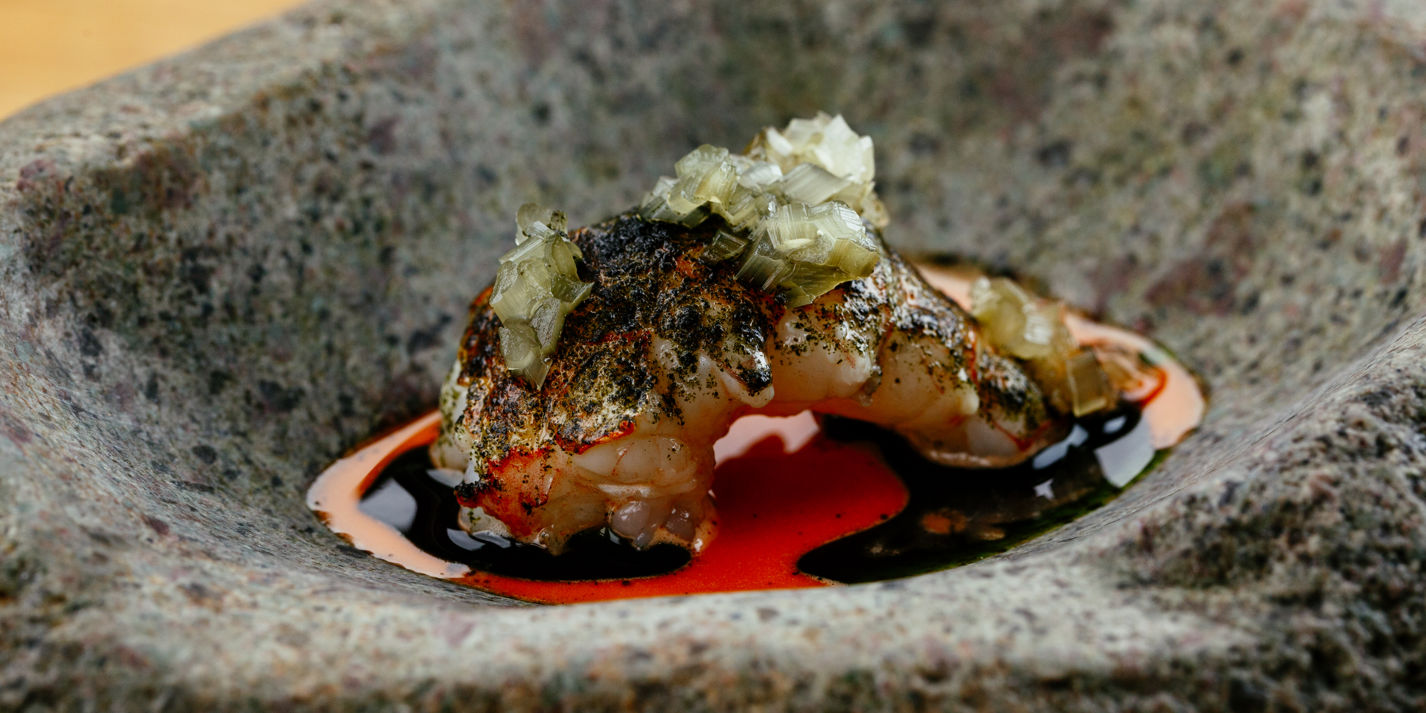 Grilled Langoustine with Prawn Head Soy Recipe - Great British Chefs