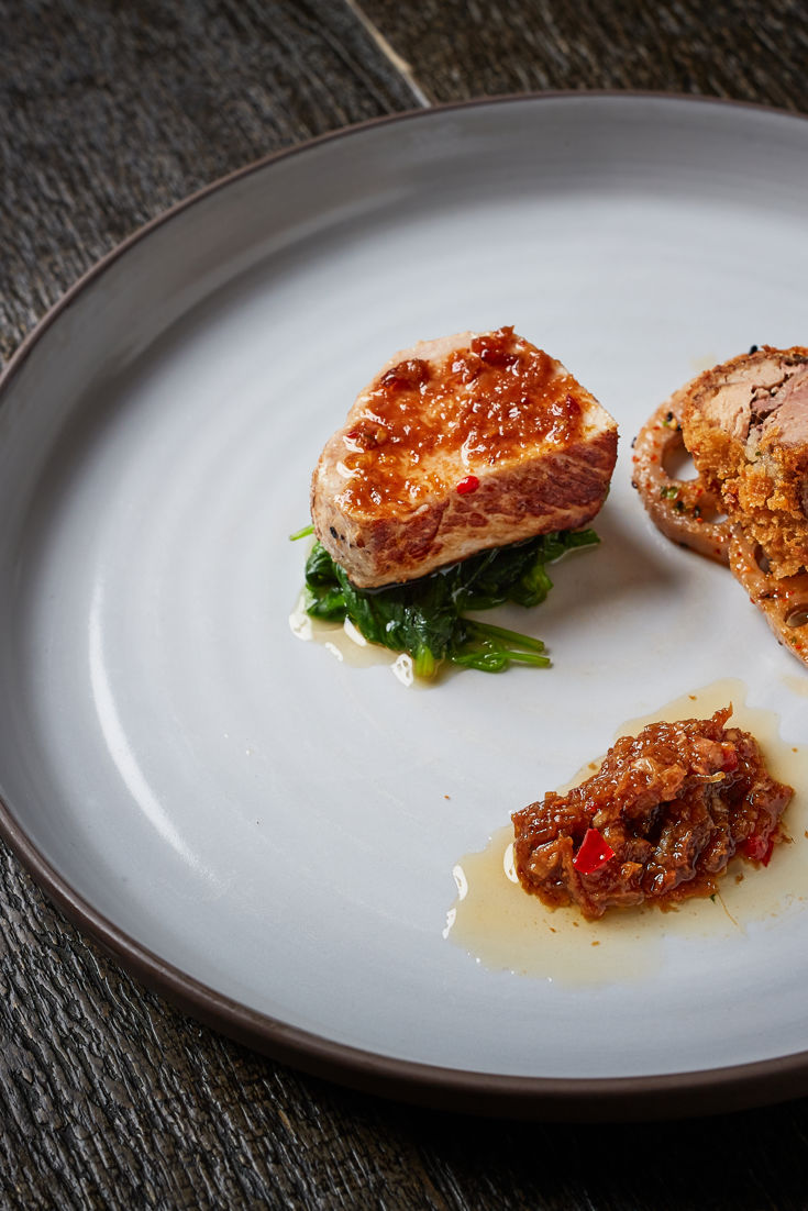 Pork Loin with Brawn and XO Sauce Recipe Great British Chefs