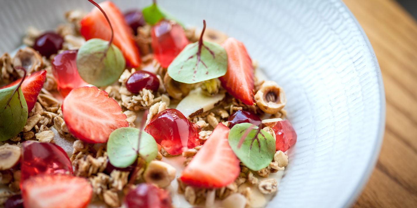 Strawberries with Yoghurt Recipe - Great British Chefs