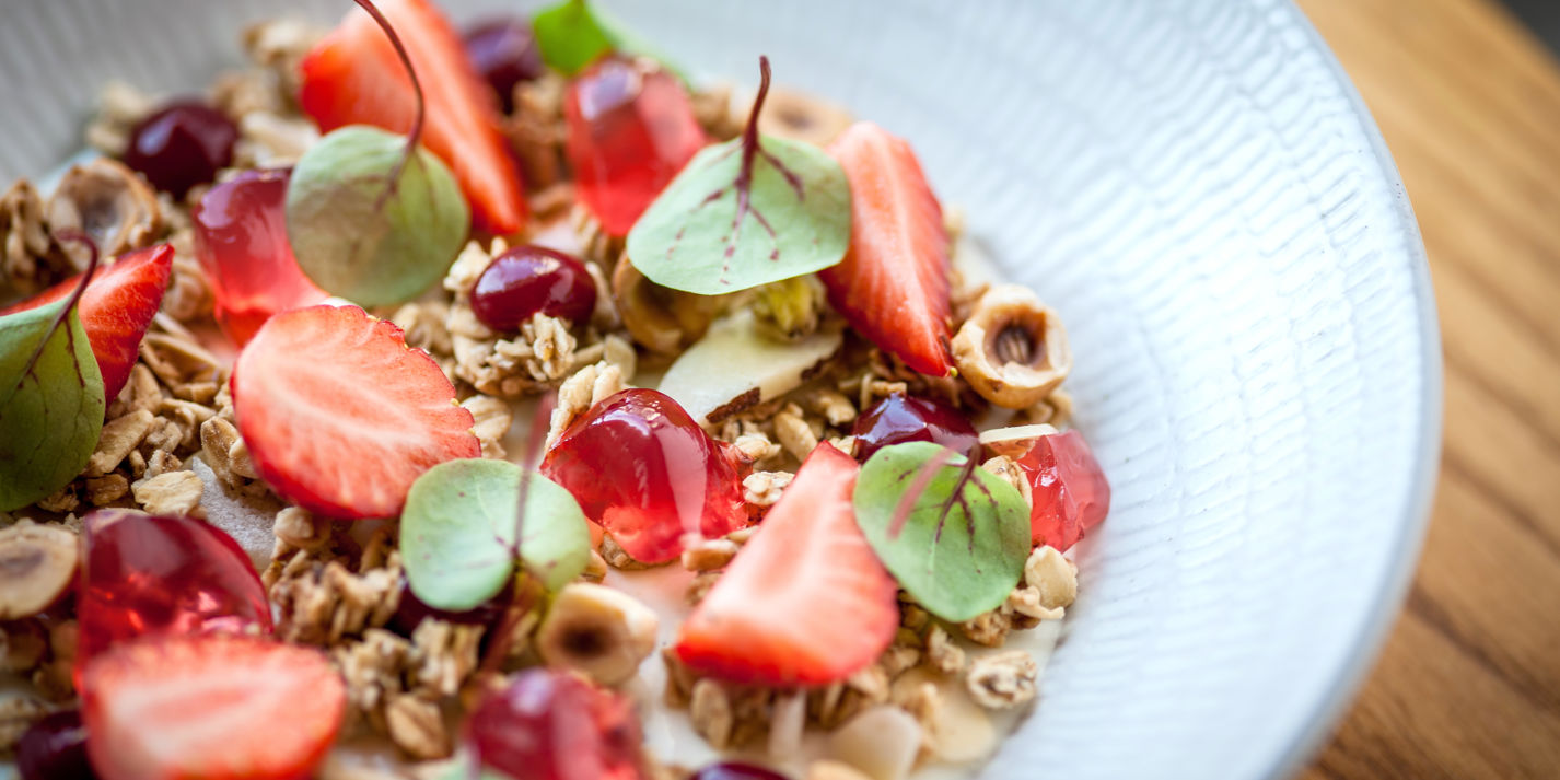 Strawberries with Yoghurt Recipe - Great British Chefs