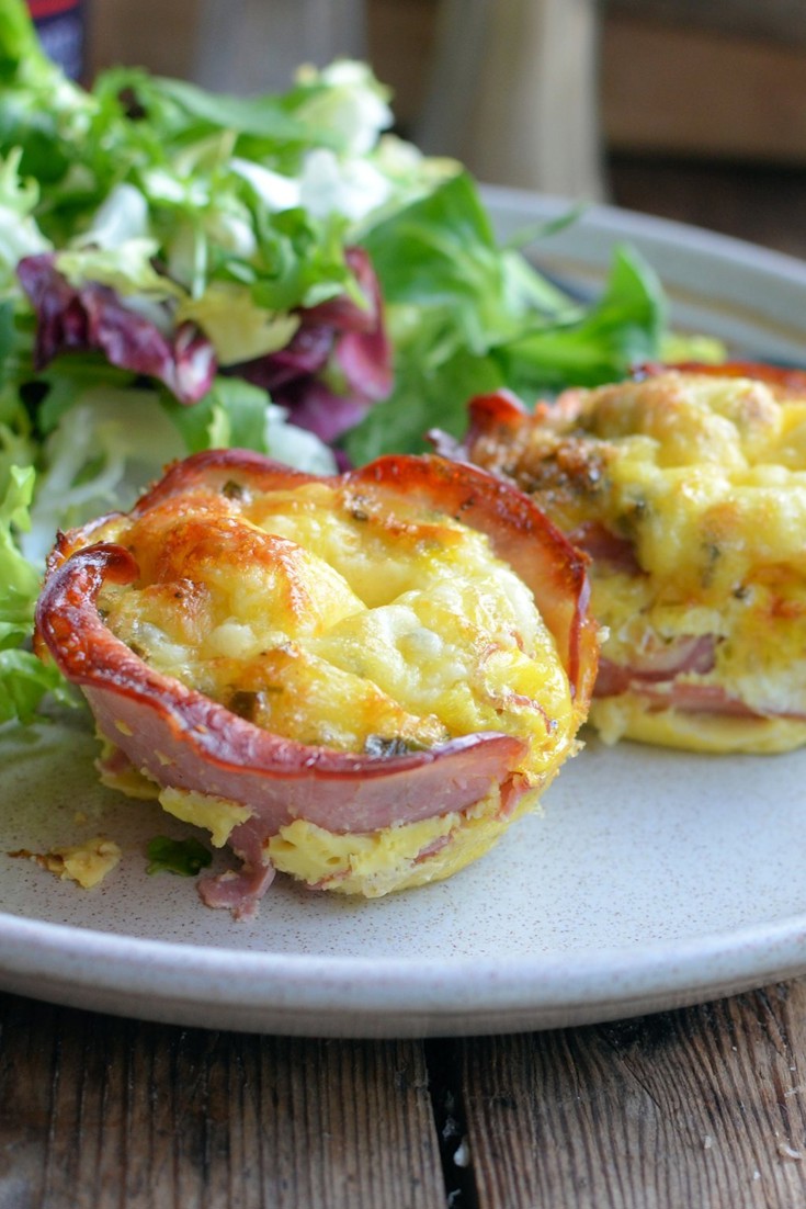 Cheesy bacon and egg breakfast cups recipe - Great British Chefs