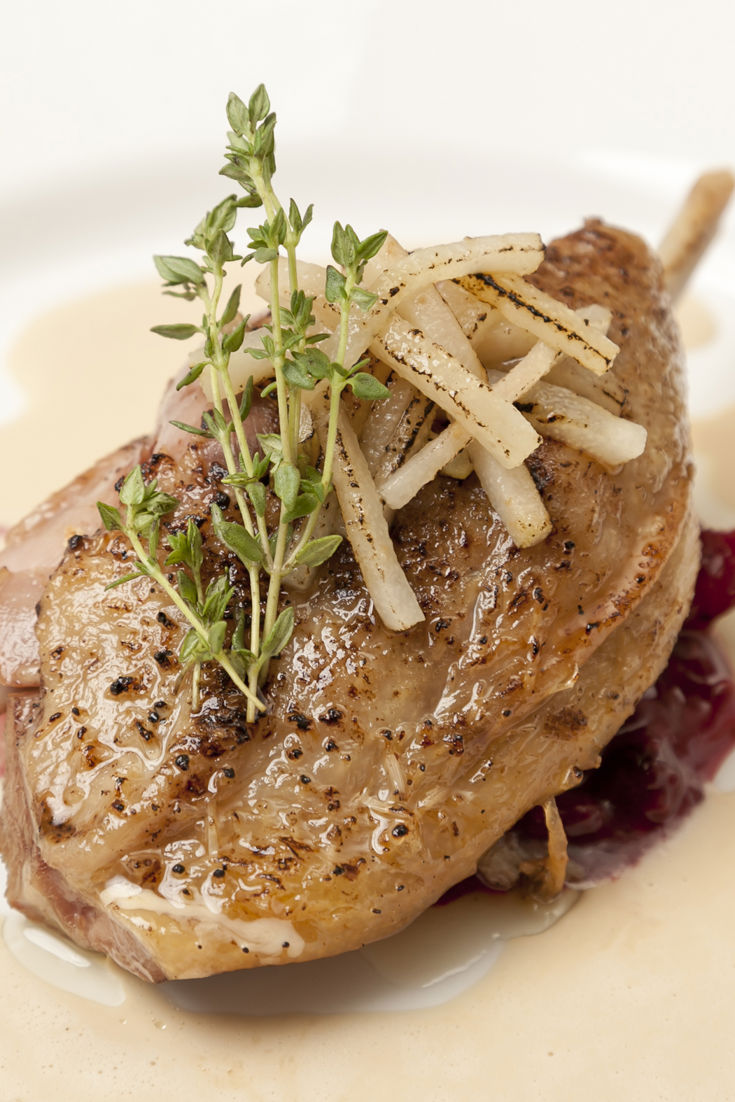 Duck Confit Recipe, Cabbage & Peppercorn Sauce Great British Chefs