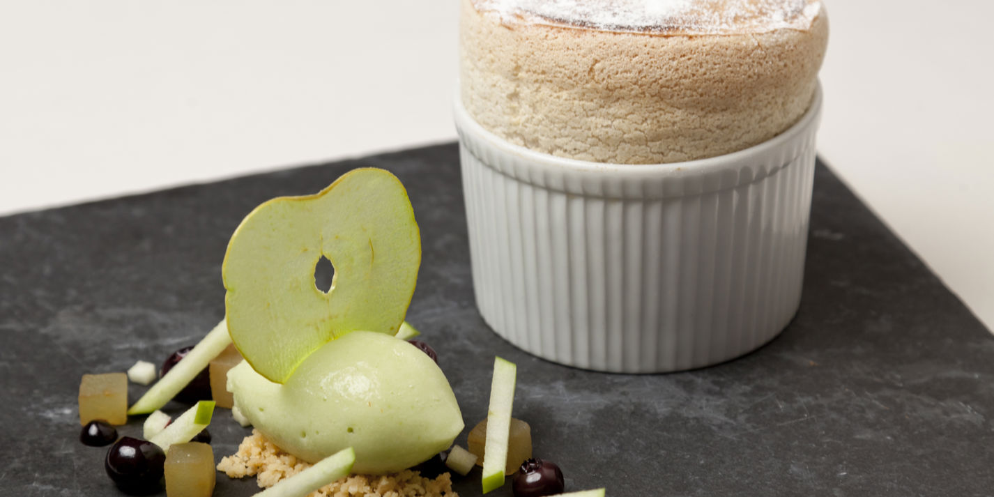 Gingerbread Soufflé Recipe With Apple Sorbet - Great British Chefs