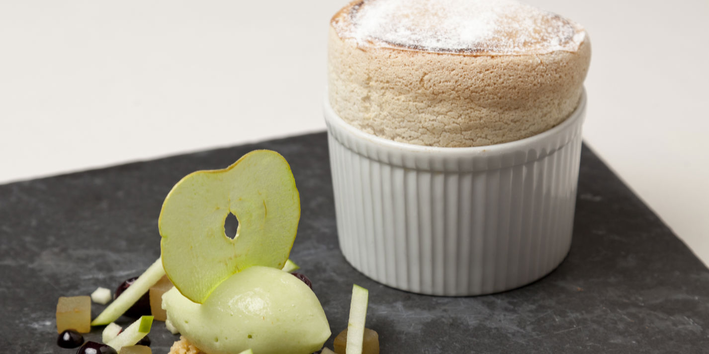 Gingerbread Soufflé Recipe With Apple Sorbet - Great British Chefs