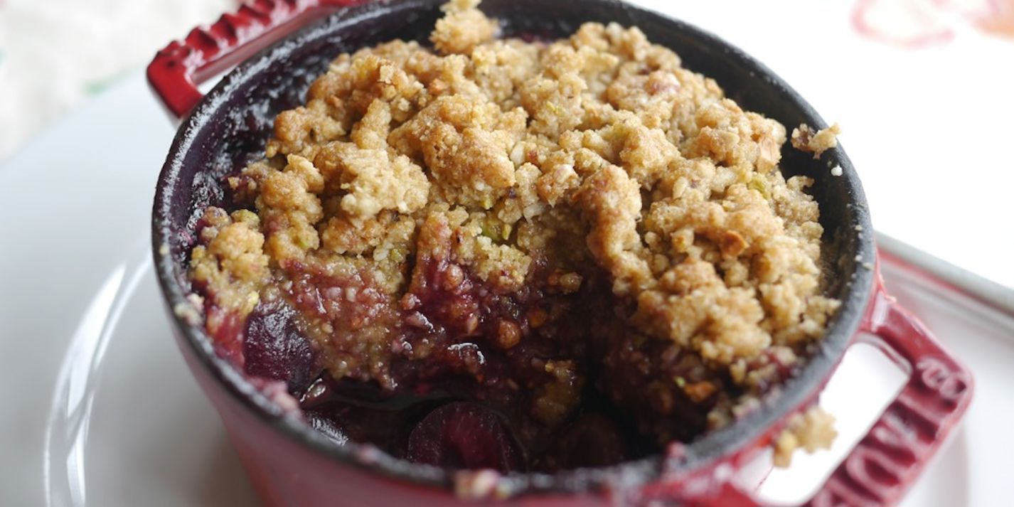 Gluten-Free Cherry Crumble Recipe - Great British Chefs