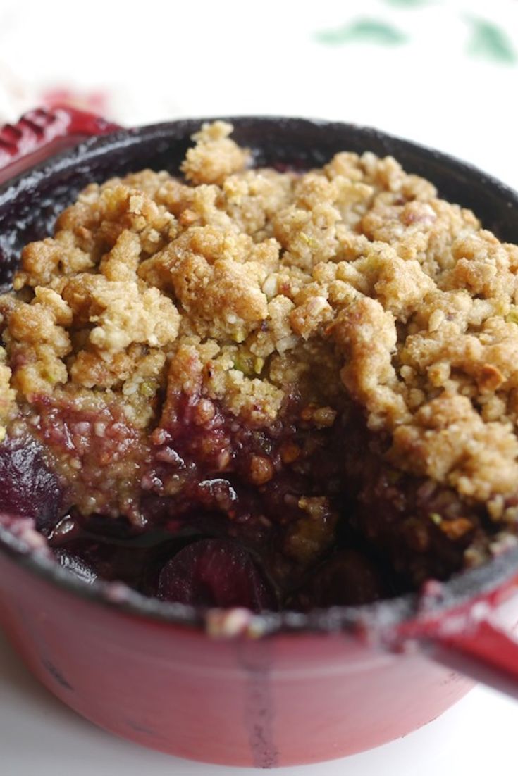 Gluten-Free Cherry Crumble Recipe - Great British Chefs