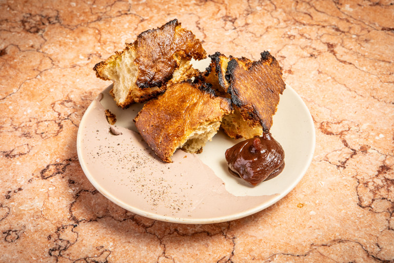 Duck liver parfait with date jam