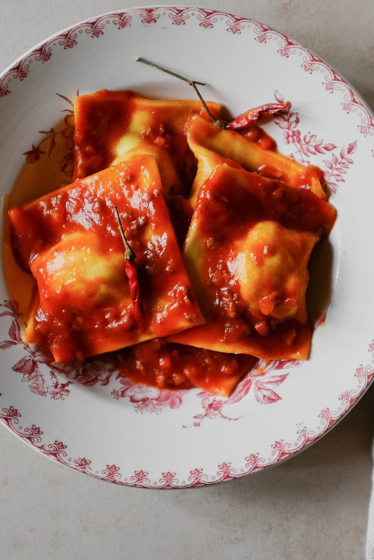 Ravioli alla Calabrese Recipe Provola and Soppressata Ravioli Great