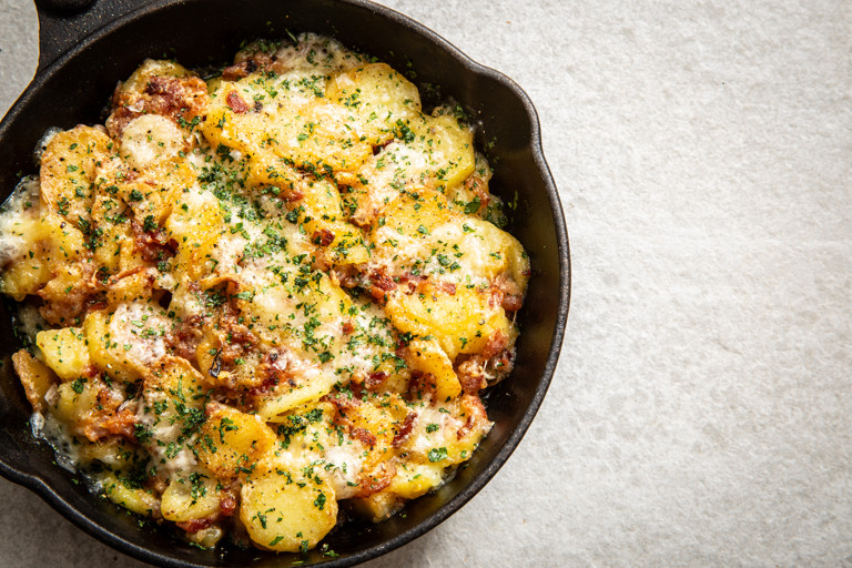 Truffade (potato and cheese pancake)