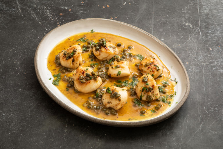 Scallop piccata