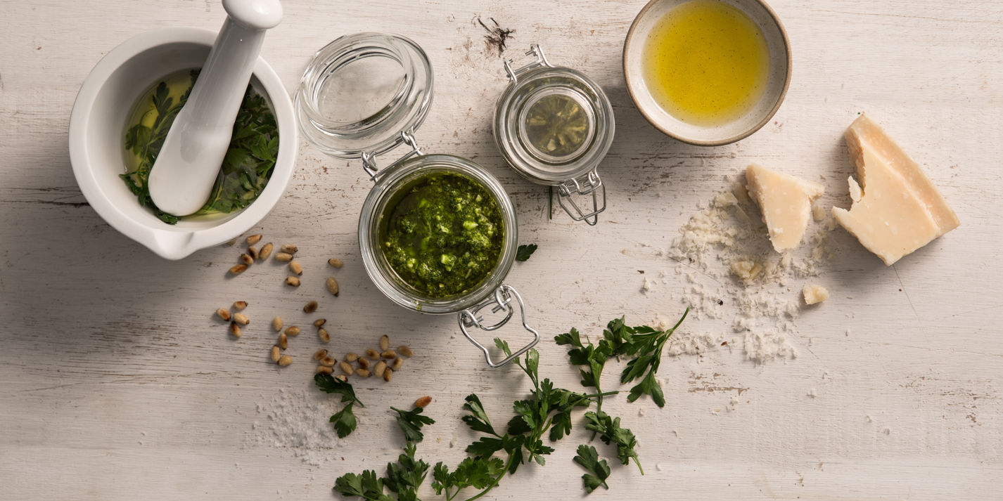 Wild garlic pesto recipe - Great British Chefs