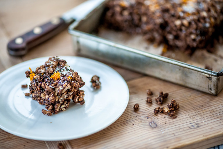 Popping chocolate orange bites