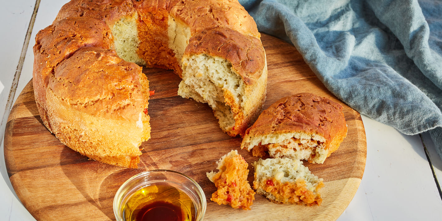 Gluten-Free Tricolore Pesto and Pepper Bread Recipe - Great British Chefs
