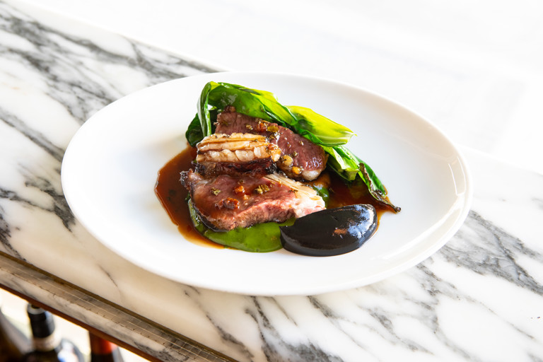Mutton, wasabi & squash