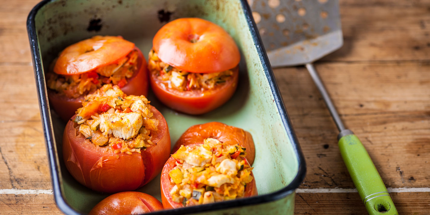 Turkey-Stuffed Tomatoes Recipe - Great British Chefs