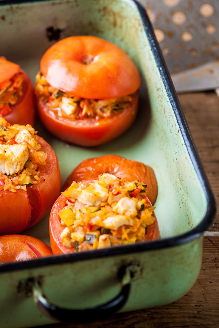 TurkeyStuffed Tomatoes Recipe Great British Chefs