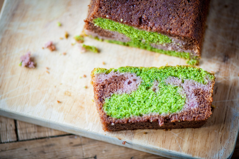 Three-colour cake