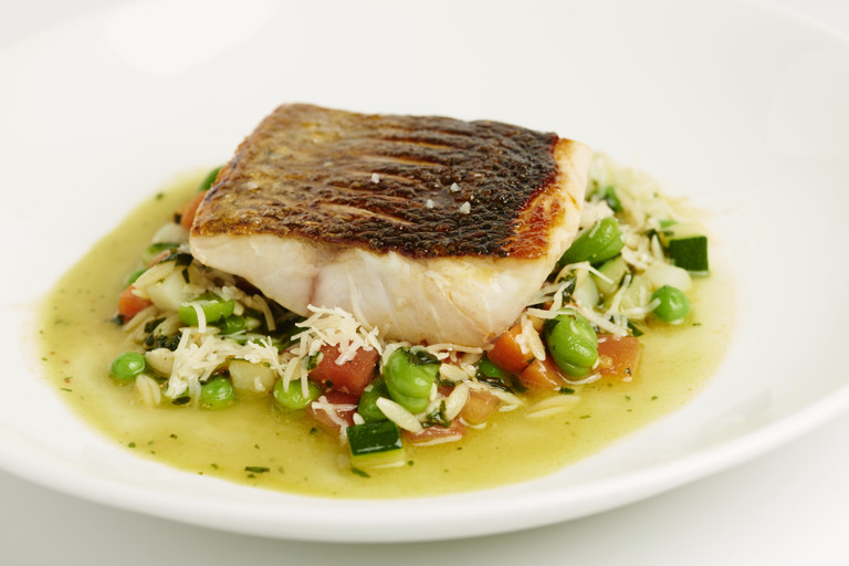 Fillet of sea bass 'au Pistou'