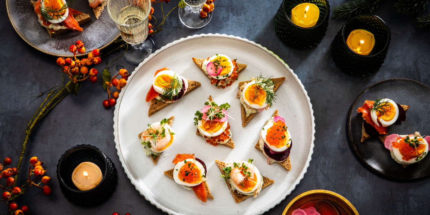 Festive Egg Smørrebrød Recipe - Great British Chefs