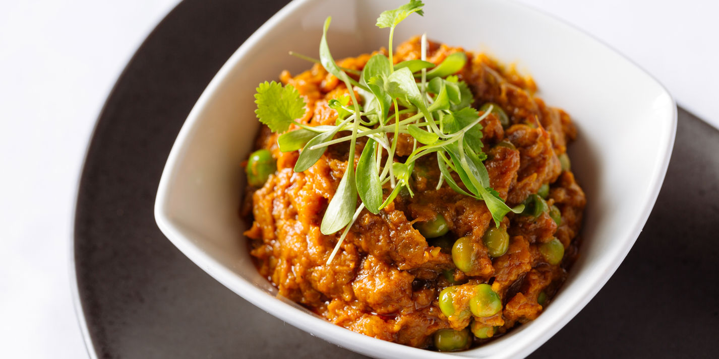 Brinjal bhaji - aubergine curry image