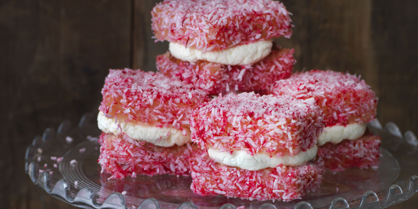 Pink Lamingtons Recipe - Great British Chefs
