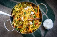 Cauliflower "rice" biryani recipe