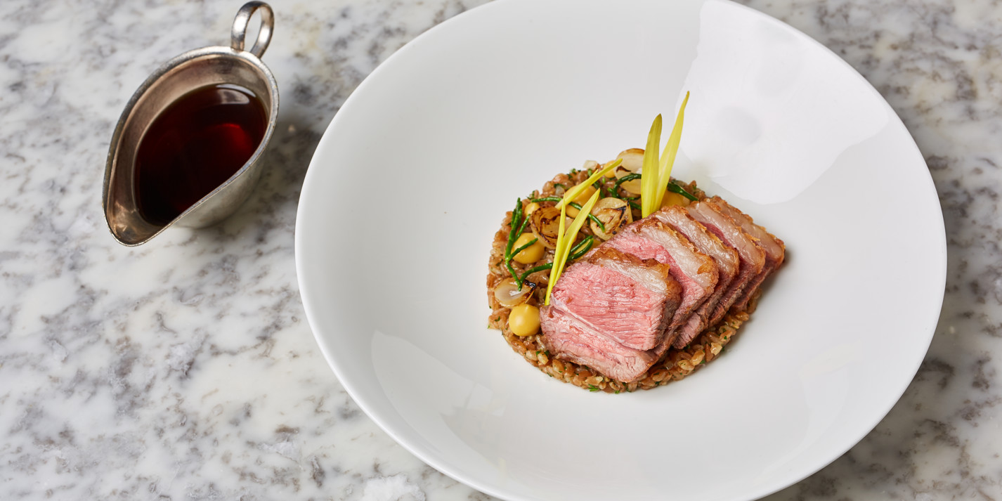 Lamb Rump with Sweetcorn Puree and Consommé Recipe Great British Chefs