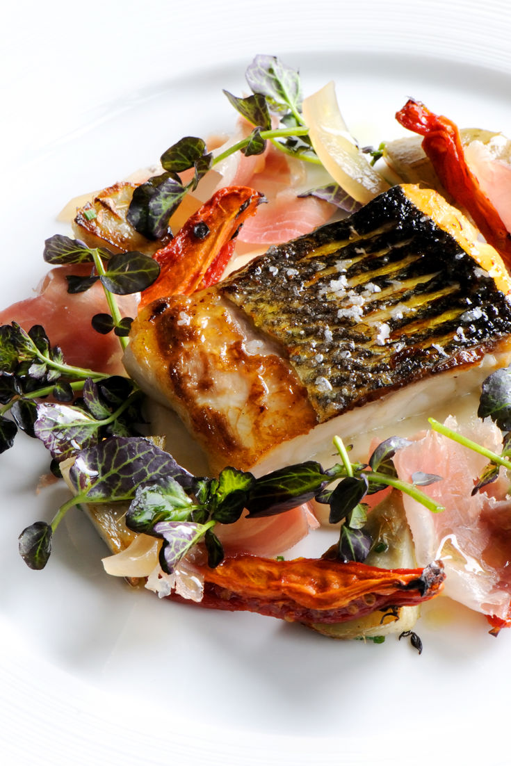 Sea Bass with Artichokes Recipe - Great British Chefs