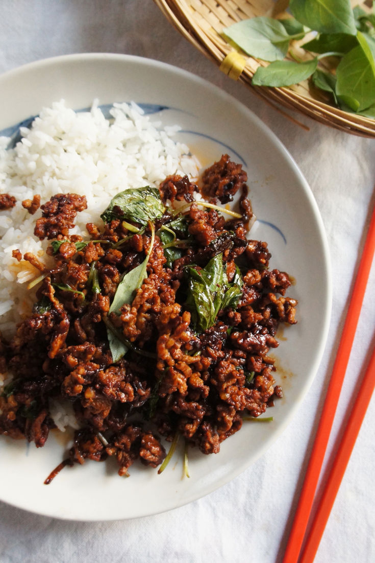 Stir-Fried Pork Mince with Oyster Sauce Recipe - Great British Chefs