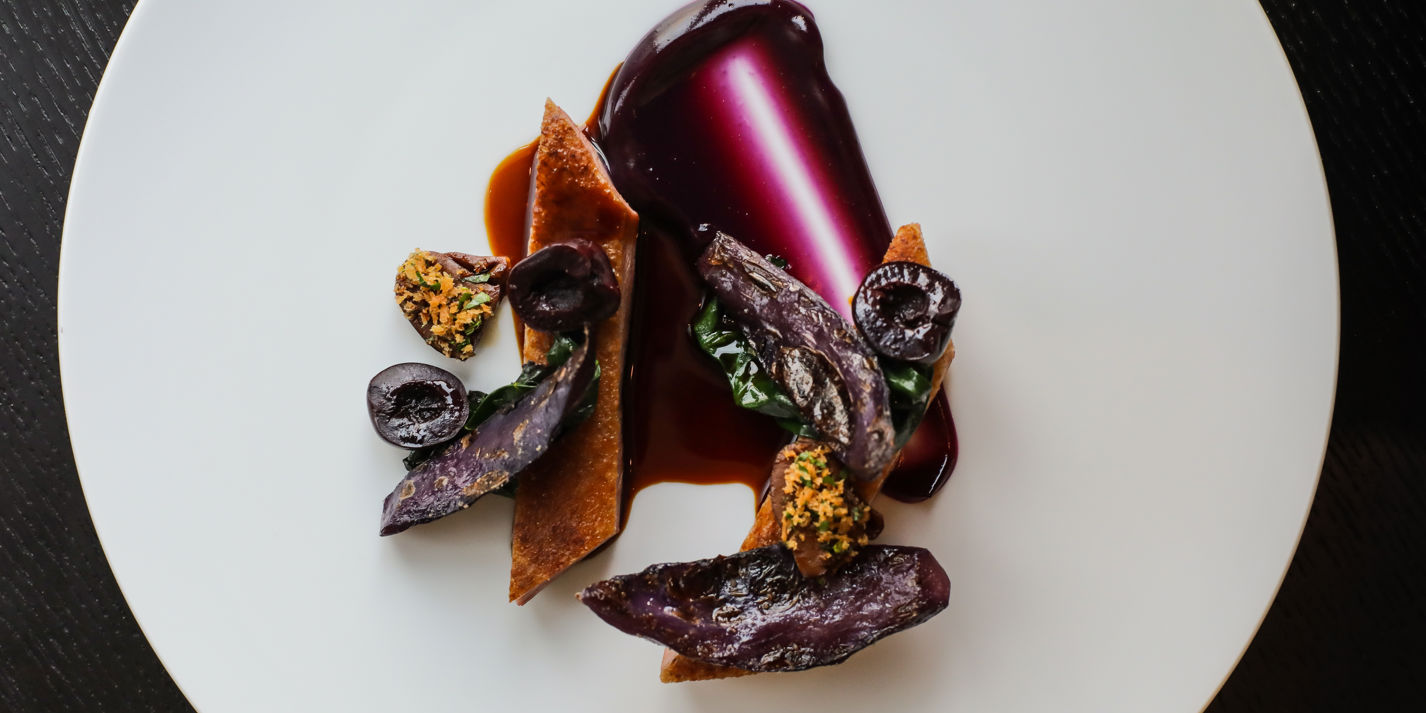 Duck with Red Cabbage and Pickled Cherries Recipe - Great British Chefs