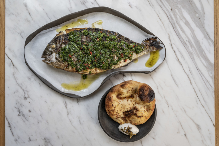 Cupra (sea bream) with chimichurri