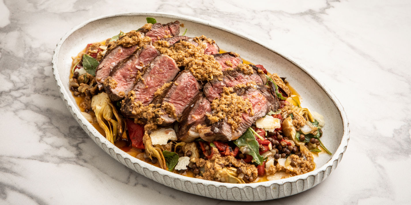 Steak and Lentil Salad Recipe - Great British Chefs
