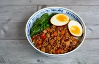 Braised minced pork, potato and carrot