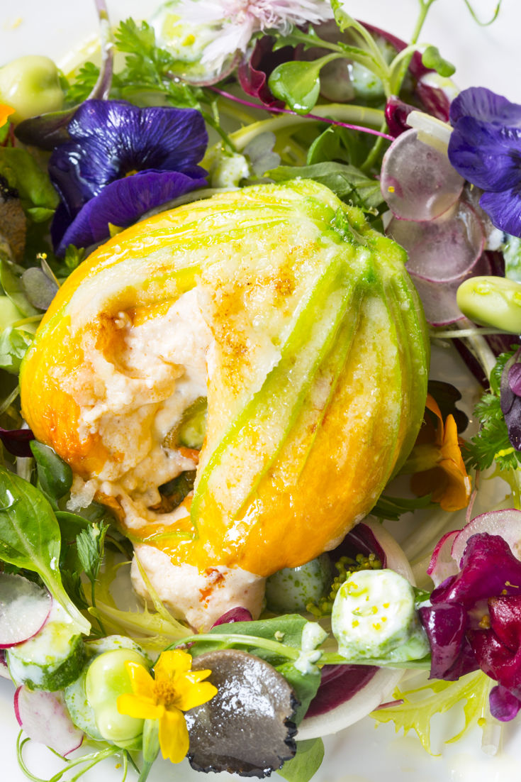 Baccalá Stuffed Courgette Flowers Recipe Great British Chefs