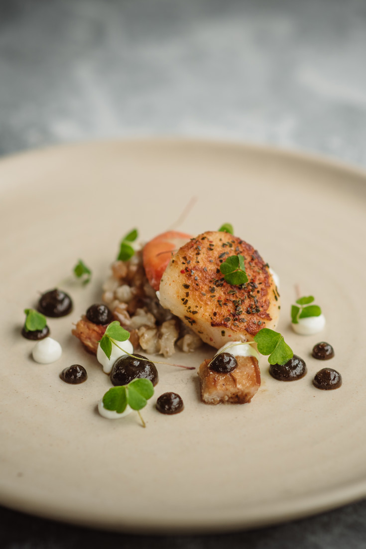 Scallop with Fermented Grains Recipe - Great British Chefs