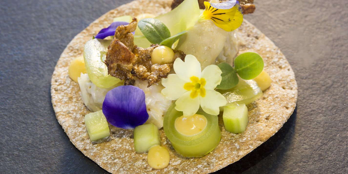 Crab and Malt Canapé Recipe - Great British Chefs