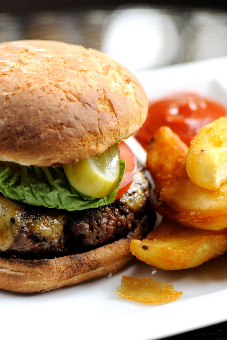 Beef Burger Recipe With Stilton Rarebit Great British Chefs