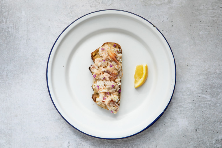 Crab on toast