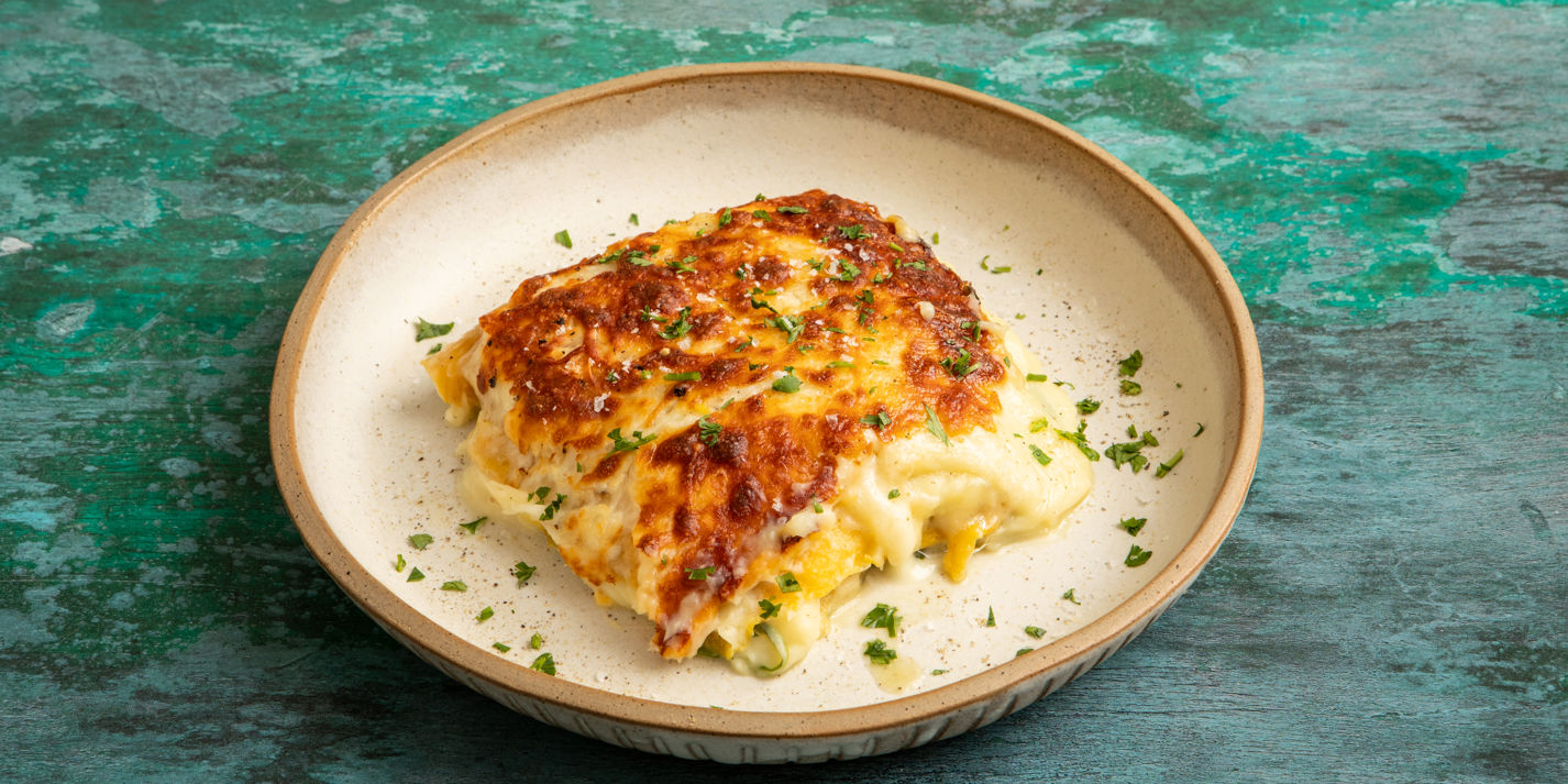 Aligot, Spinach and Roquefort Lasagne Recipe - Great British Chefs