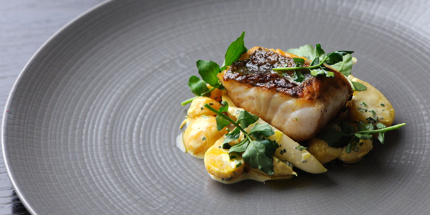 Hake, Beetroot Salad & Watercress Recipe - Great British Chefs
