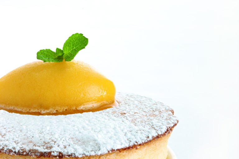 Hot passion fruit soufflé