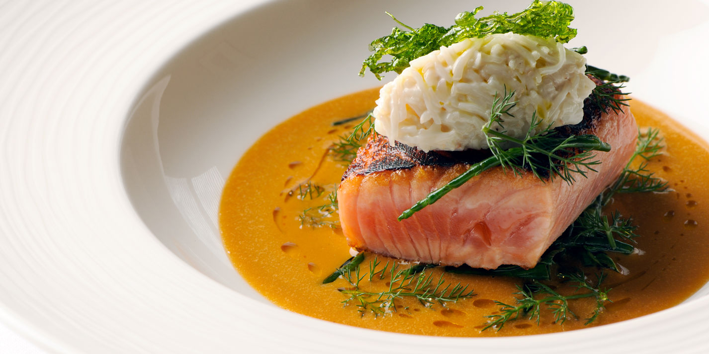 Sea Trout Recipe With Crab Mayonnaise - Great British Chefs