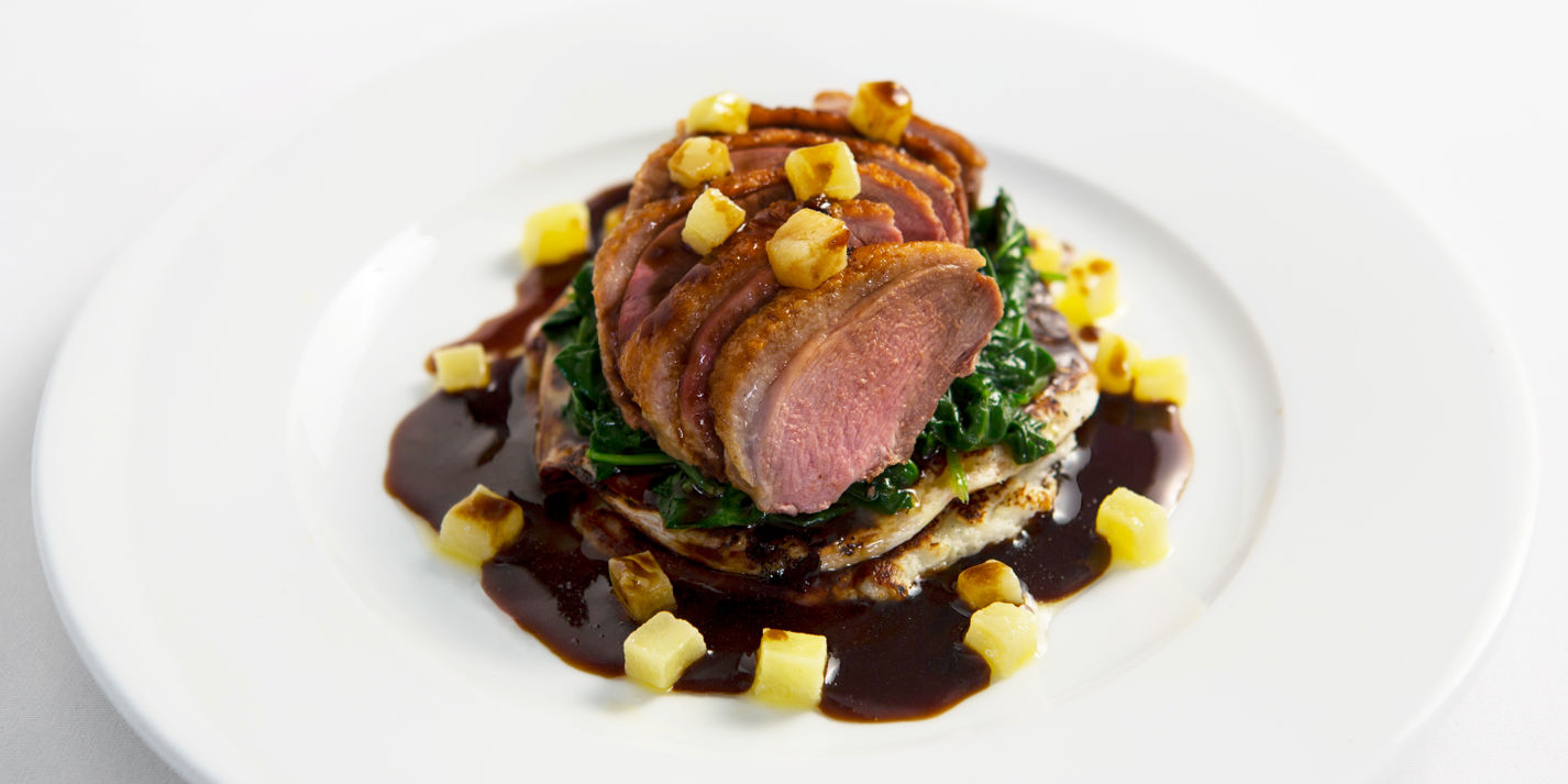Duck Breast, Potato Pancake, Apple Recipe - Great British Chefs