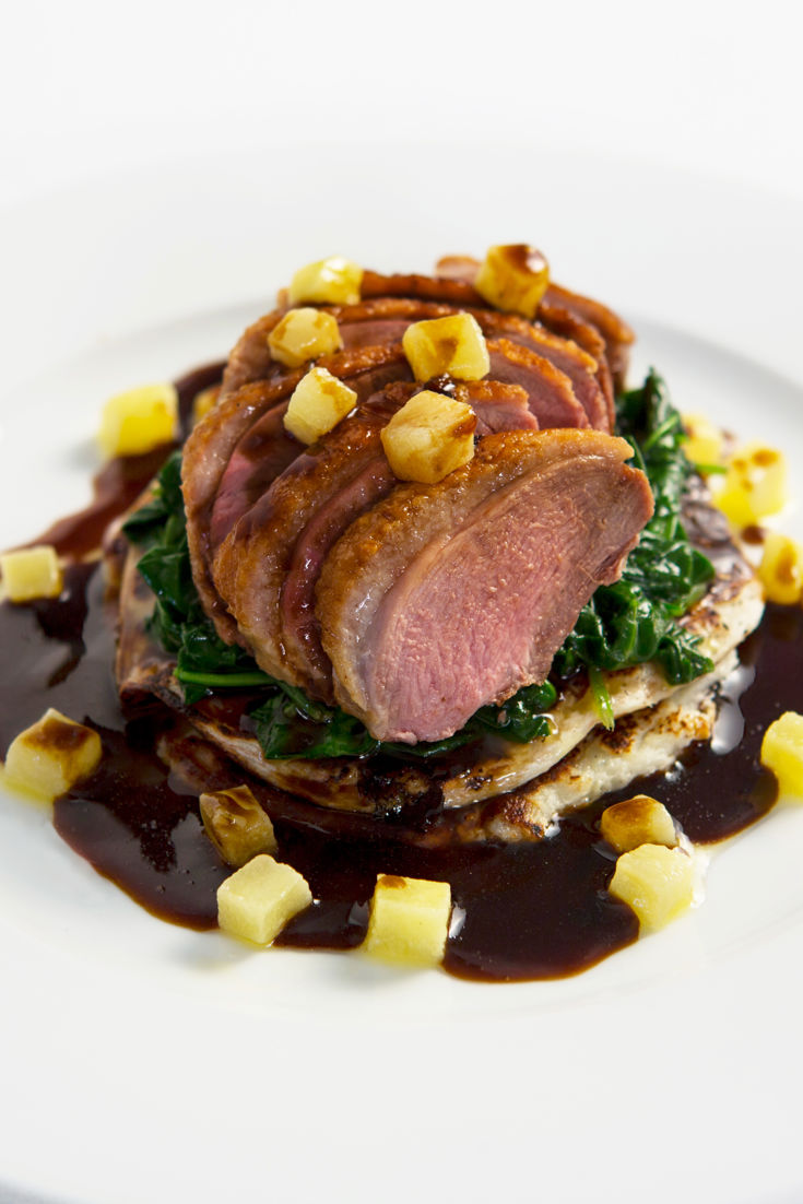 Duck Breast, Potato Pancake, Apple Recipe - Great British Chefs