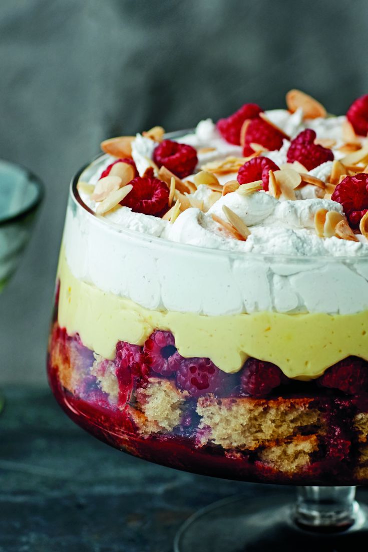 Vegan Trifle Cups with Vanilla Cake and Coconut Cream