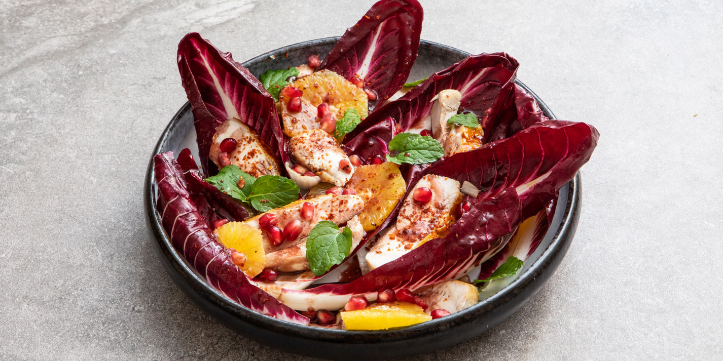 Winter Chicken Salad with Hot Honey Dressing Recipe - Great British Chefs