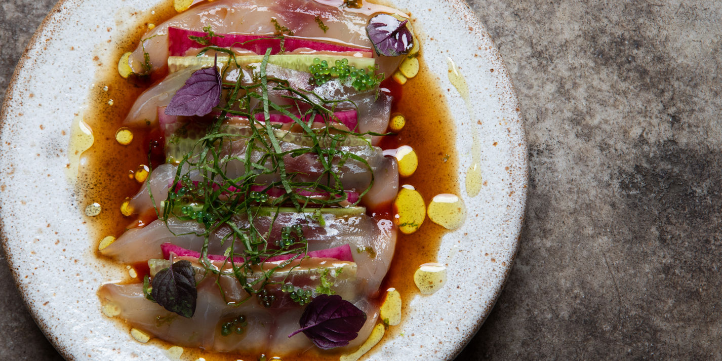 Kombu-Cured Sea Bass Recipe - Great British Chefs