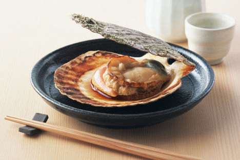 Seafood of Japan: scallops